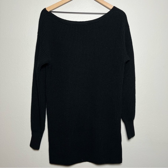 Intermix Women‎ Sweater Dress Petite Small Wool Cashmere Scoop Neck Mini - Picture 1 of 8